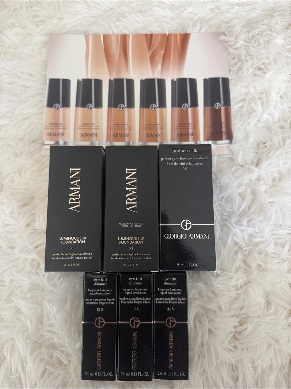 Armani Beauty Bundle- foundations and eyeshadows NEW!